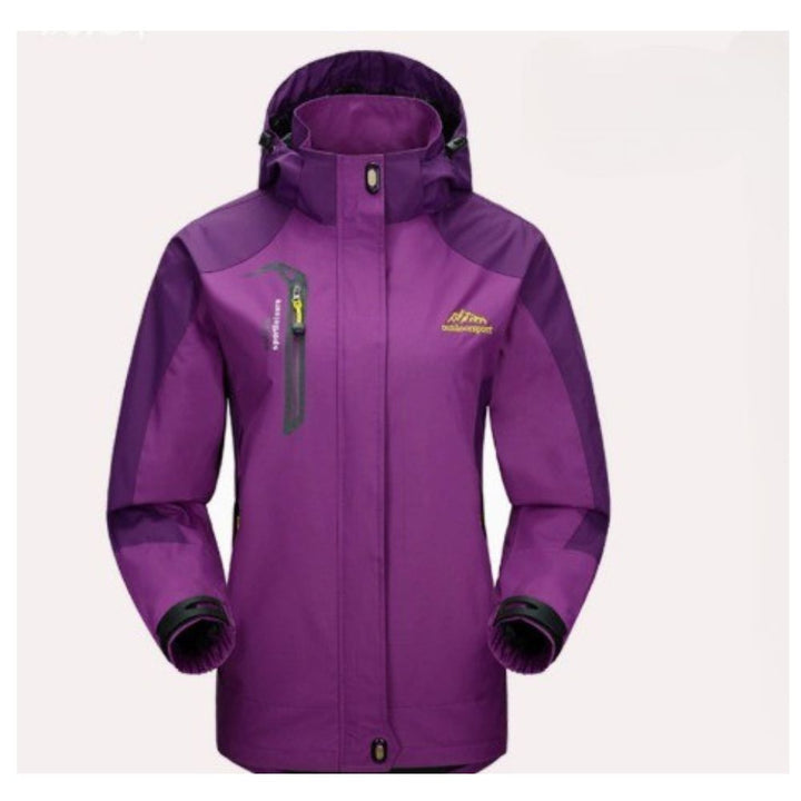 Damenjacke – Wasserdichte Outdoor-Shelljacke Mit Kapuze, Leicht, Wind- Und Regenschutz, Für Aktive Frauen