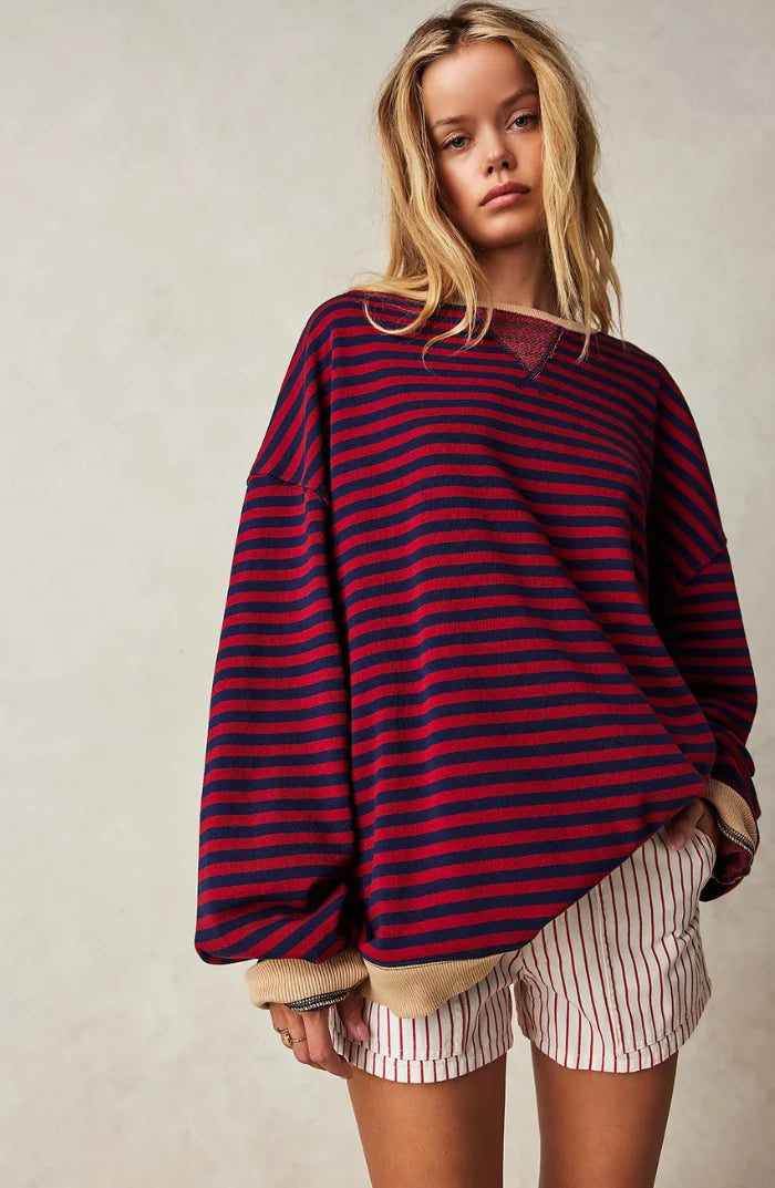 Amelia | Oversized Strickpullover mit Ringelstreifen 4
