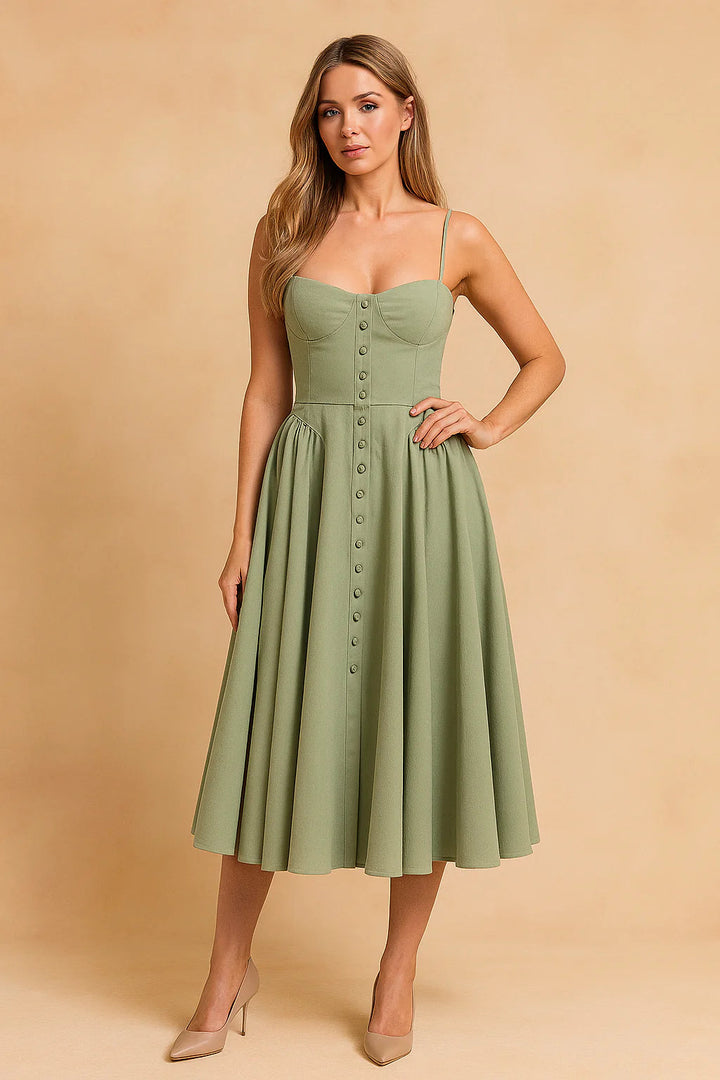 Ärmelloses Midi-Sommerkleid für Damen – Elegantes Design für besondere Anlässe 0
