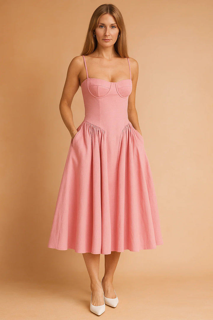 Ärmelloses Midi-Sommerkleid für Damen – Elegantes Design für besondere Anlässe 6