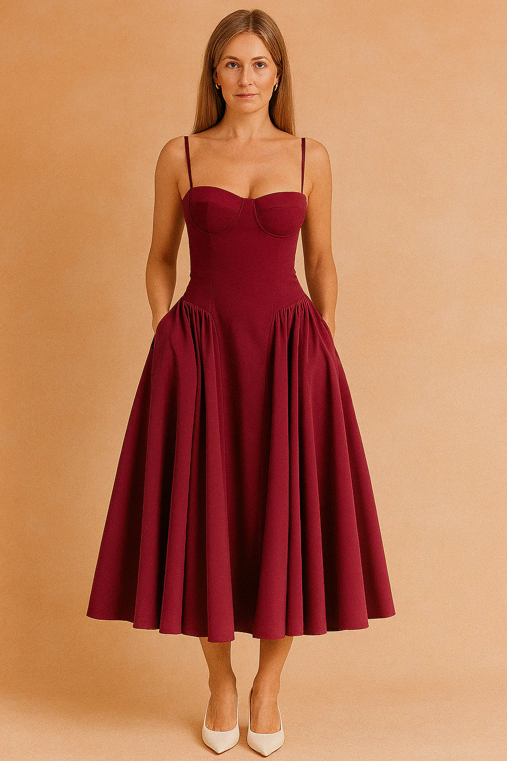 Ärmelloses Midi-Sommerkleid für Damen – Elegantes Design für besondere Anlässe 8