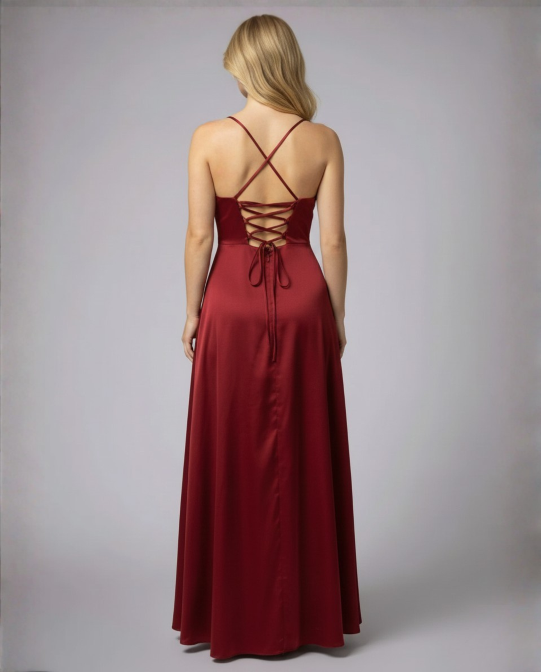 Ärmelloses Sommer-Maxikleid mit Schlitz für elegante Anlässe und Partys 1