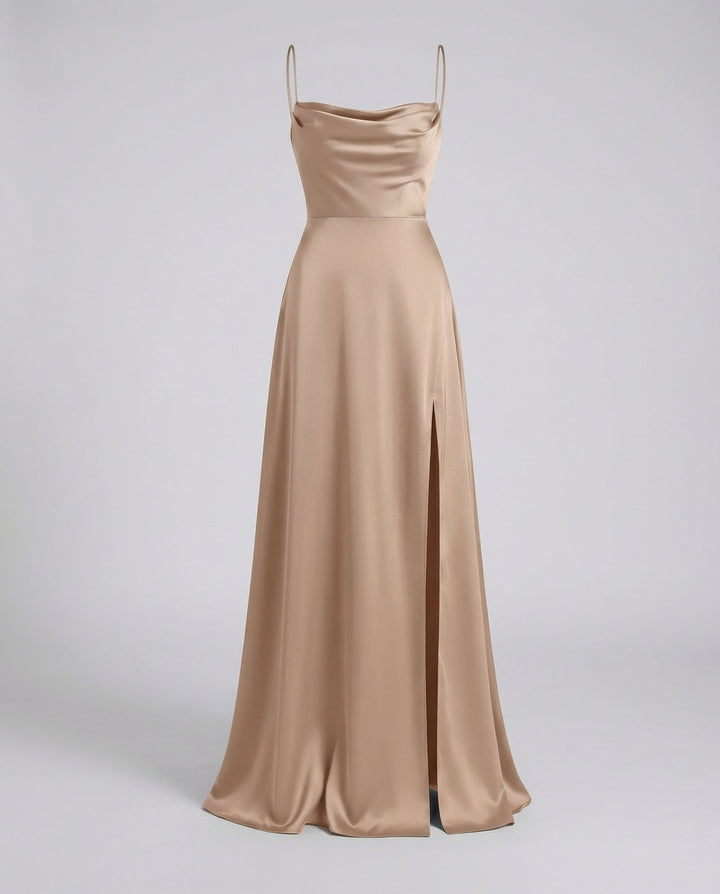 Ärmelloses Sommer-Maxikleid mit Schlitz für elegante Anlässe und Partys 8