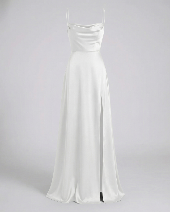 Ärmelloses Sommer-Maxikleid mit Schlitz für elegante Anlässe und Partys 9