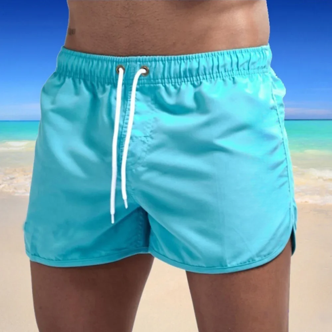 Badeshorts Herren mit Kordelzug – Stylische Badehosen Männer für Sommer und Strand, Bequeme Passform und Elastischer Bund 0