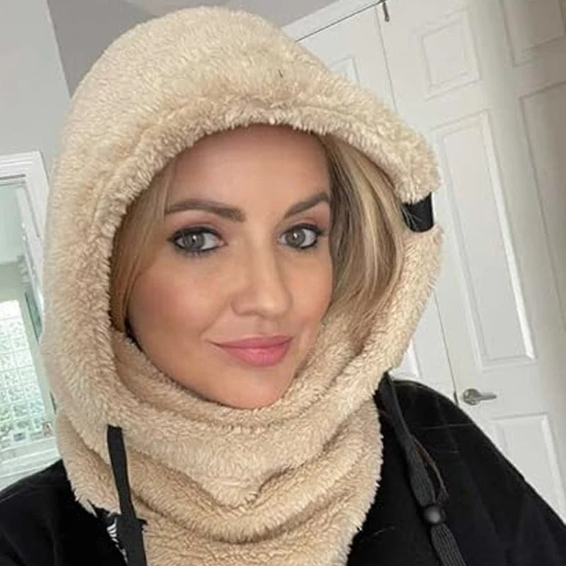 Beanie Mütze Damen Winter – Warme Fleece-Mütze mit Verstellbarer Passform für Damen, Multifunktionale Damenmützen für Kalte Tage 3