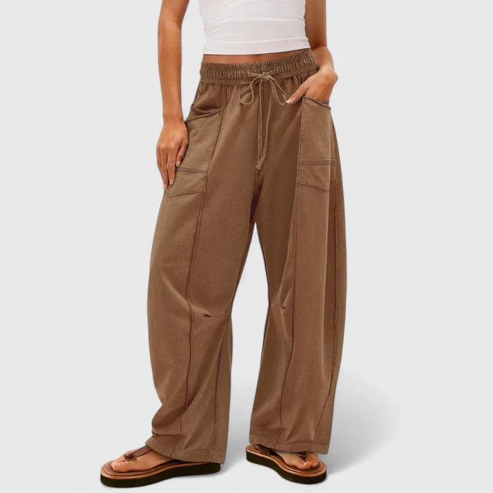 Bequeme Damenhose mit Baggy-Leg Design für Alltag und Freizeit 1