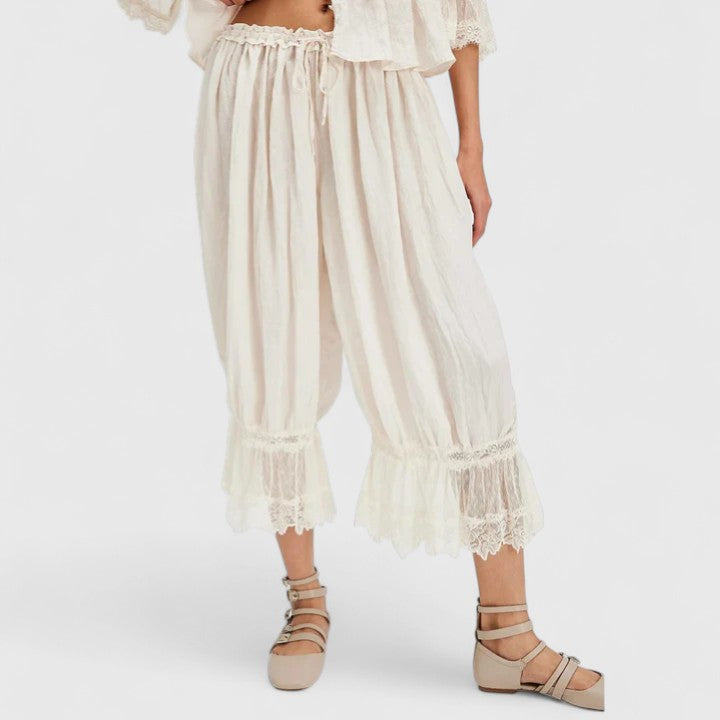 Bequeme Damenhose mit Trendigem Patchwork-Design für Alltag und Freizeit 0