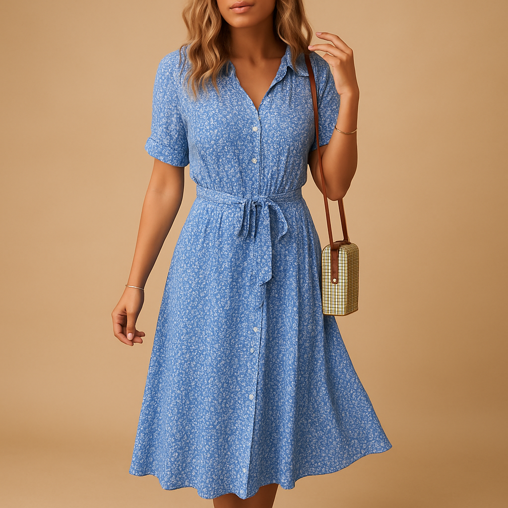 Blumen-Midi-Kleid für Damen - Luftig und Elegant für den Sommer 1