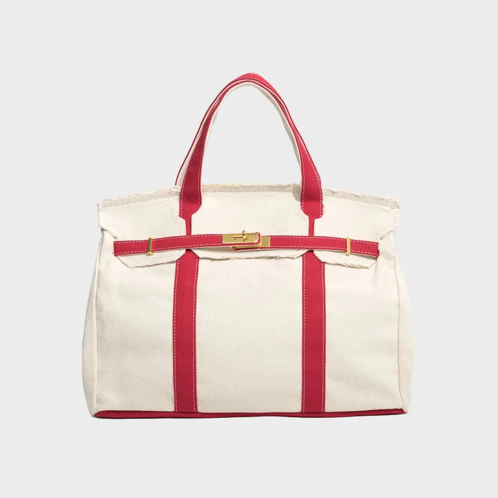 Boatkin Damen Tote Bag aus Canvas mit strukturierter Optik 3