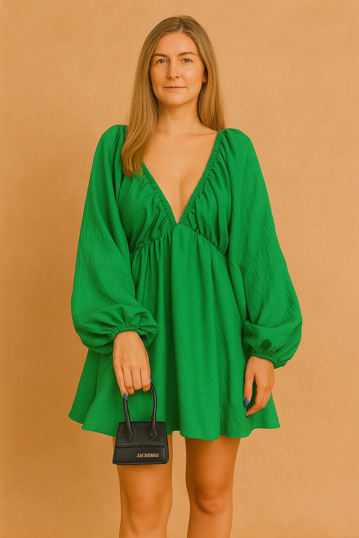 Boho-inspiriertes langärmliges Sommerkleid für Damen - Elegantes Freizeitkleid 10