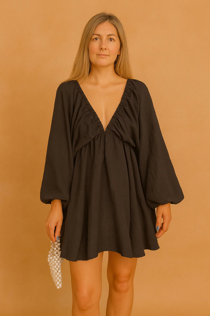 Boho-inspiriertes langärmliges Sommerkleid für Damen - Elegantes Freizeitkleid 7