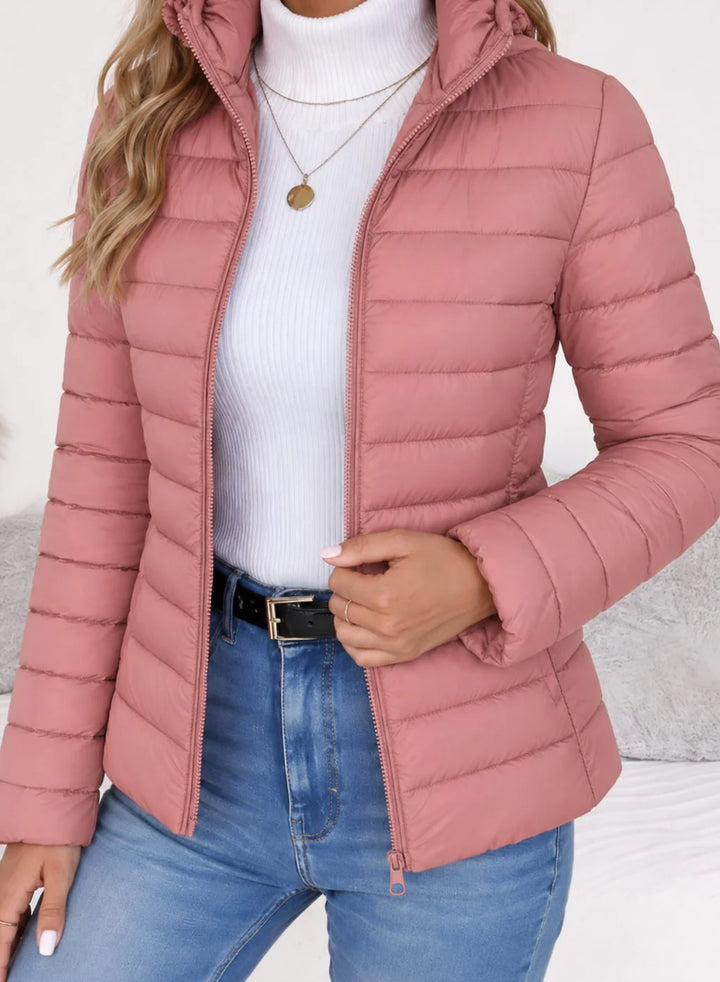 Charlotte | Damen Slim-Fit Steppjacke mit Stehkragen Leichte Winterjacke 5