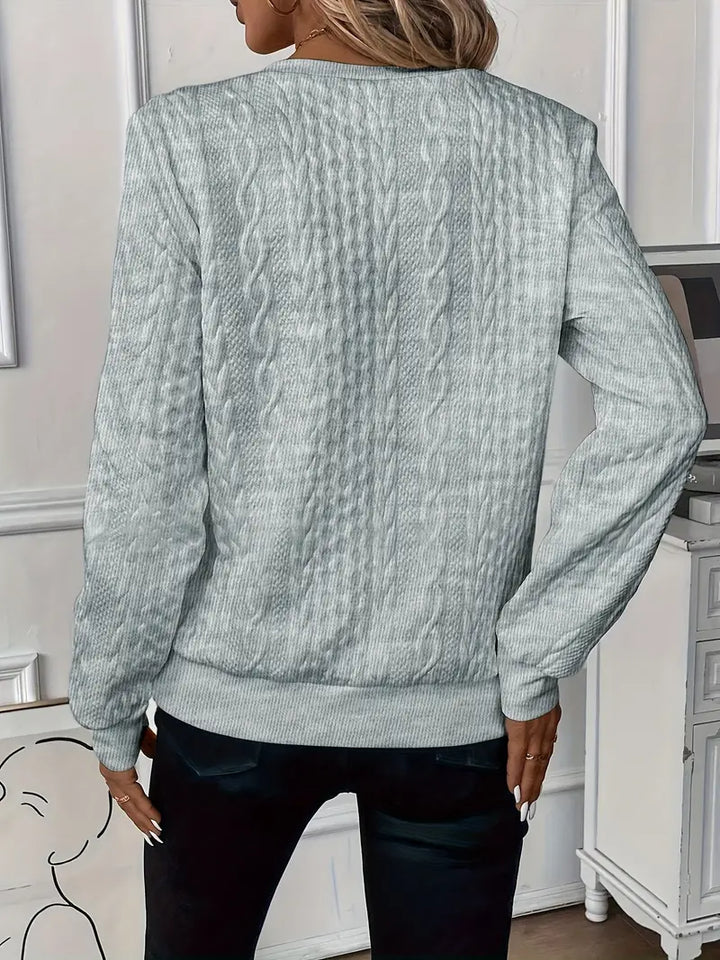 Chloe - Lässiges Sweatshirt Mit Langen Ärmeln Und Reißverschluss 6
