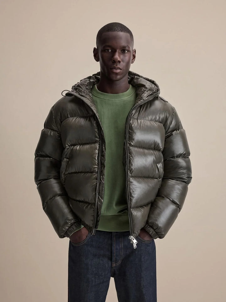 Christian | Herren Steppjacke mit Kapuze Wasserabweisende Daunenjacke 1
