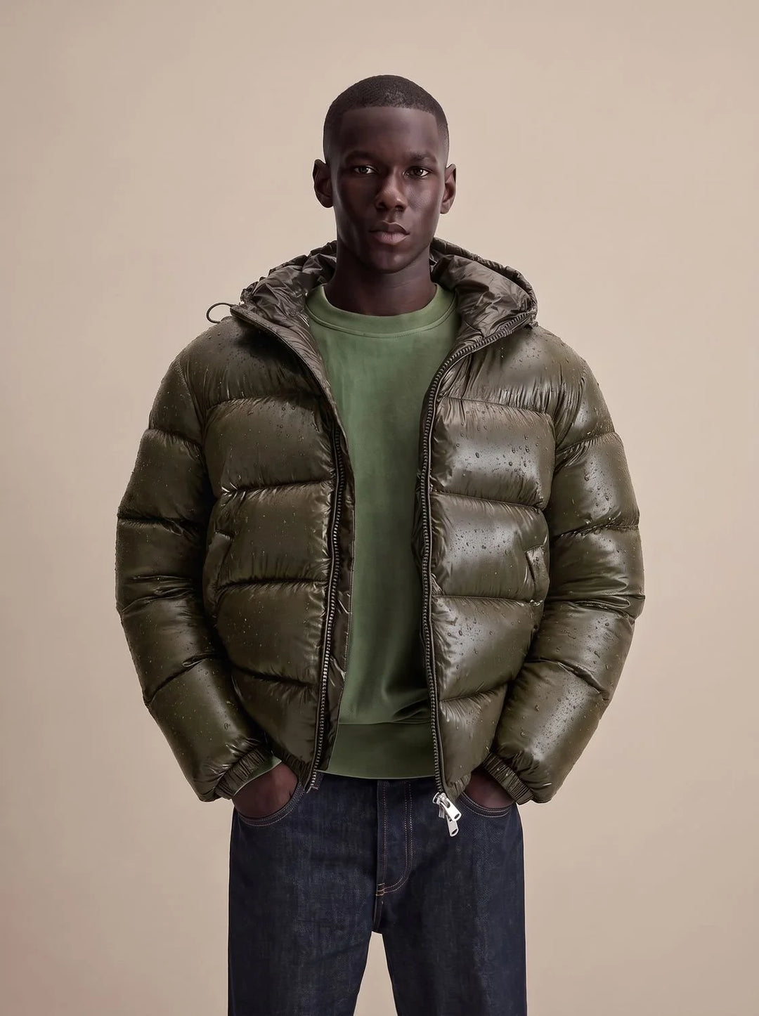 Christian | Herren Steppjacke mit Kapuze Wasserabweisende Daunenjacke 2