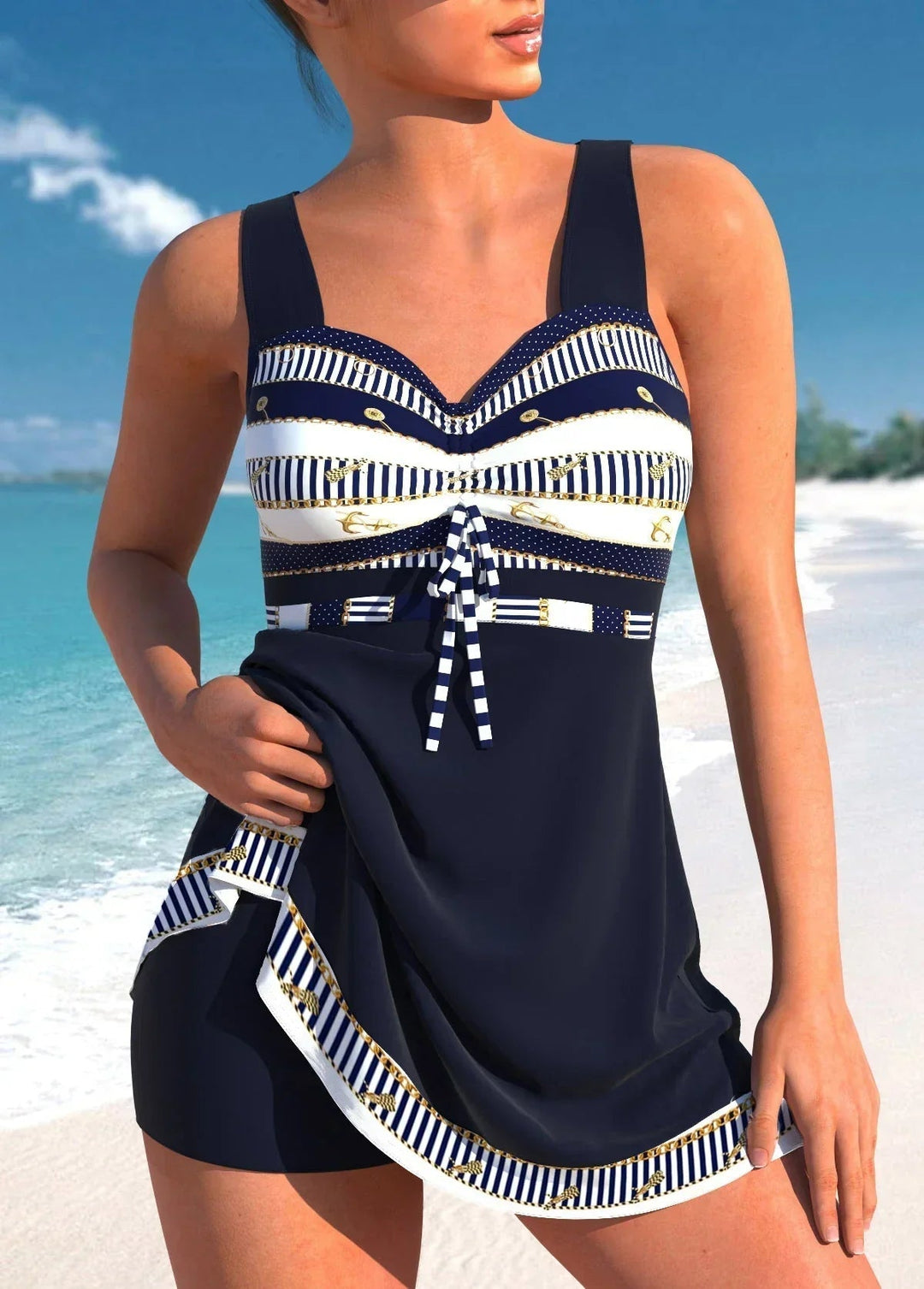 Damen Badeanzug Mit Herzförmigem Ausschnitt – Stilvolle Bademode Für Sommer, Einteiler, Ideal Für Strand Und Pool 0