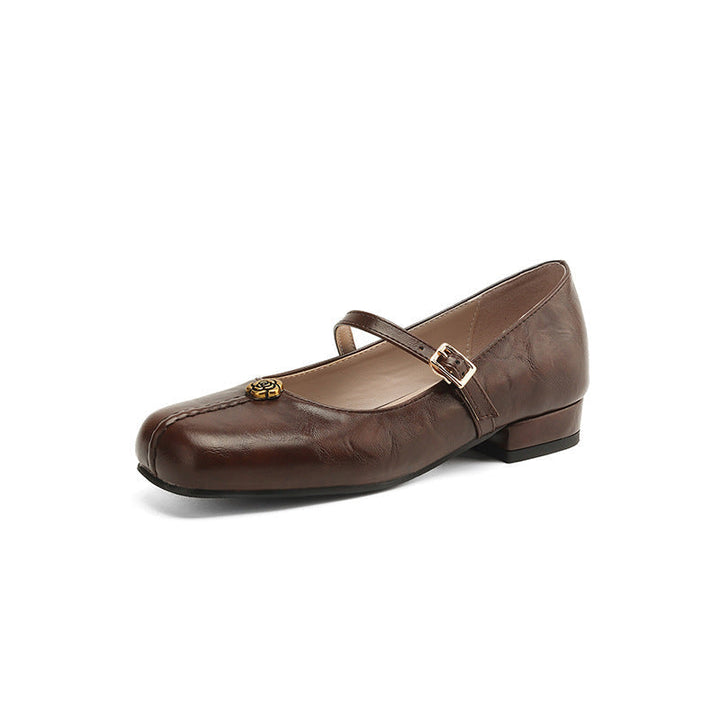 Damen Ballerinas mit Riemen Klassisch Komfortabel für Frühling und Alltag 0