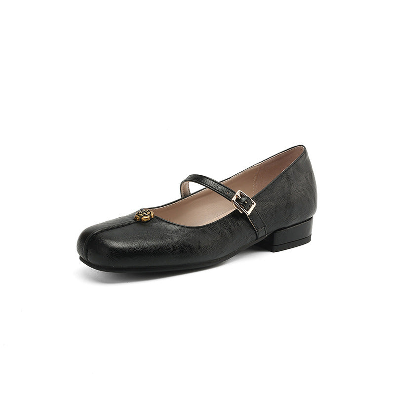 Damen Ballerinas mit Riemen Klassisch Komfortabel für Frühling und Alltag 3
