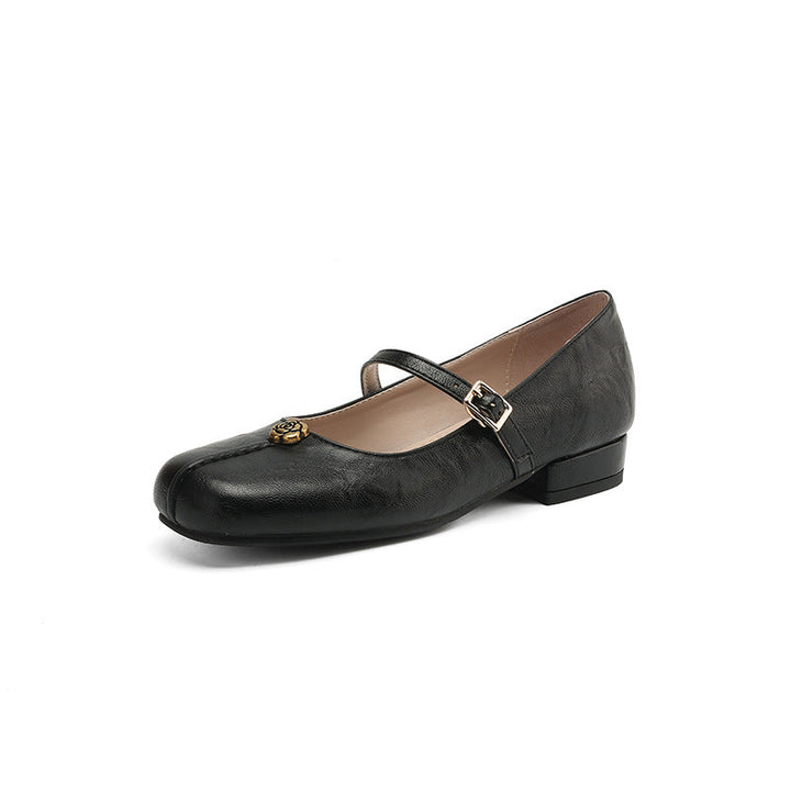 Damen Ballerinas mit Riemen Klassisch Komfortabel für Frühling und Alltag 3