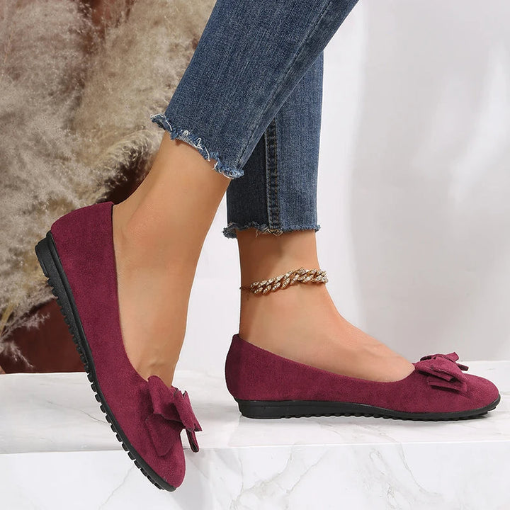 Damen Ballerinas mit Schleifen-Detail – Komfortable Frühlingsschuhe für Alltag und Büro 0