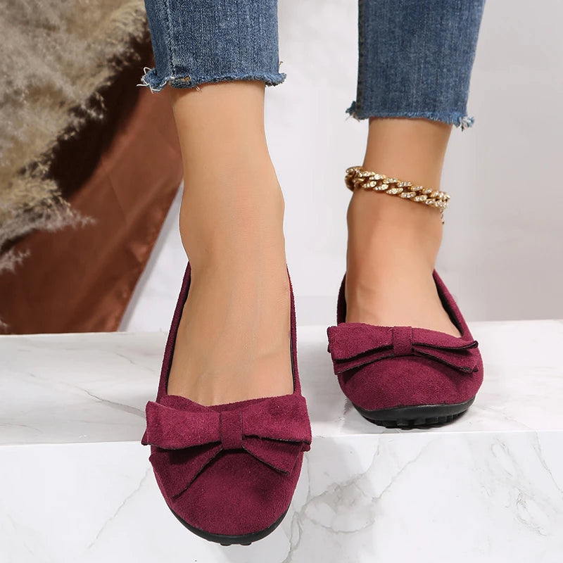 Damen Ballerinas mit Schleifen-Detail – Komfortable Frühlingsschuhe für Alltag und Büro 1