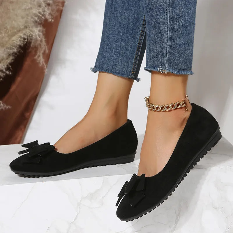 Damen Ballerinas mit Schleifen-Detail – Komfortable Frühlingsschuhe für Alltag und Büro 4