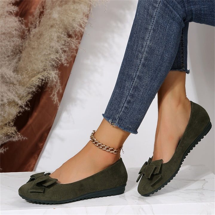 Damen Ballerinas mit Schleifendetail – Stilvolle Flats für Alltag und Büro 4
