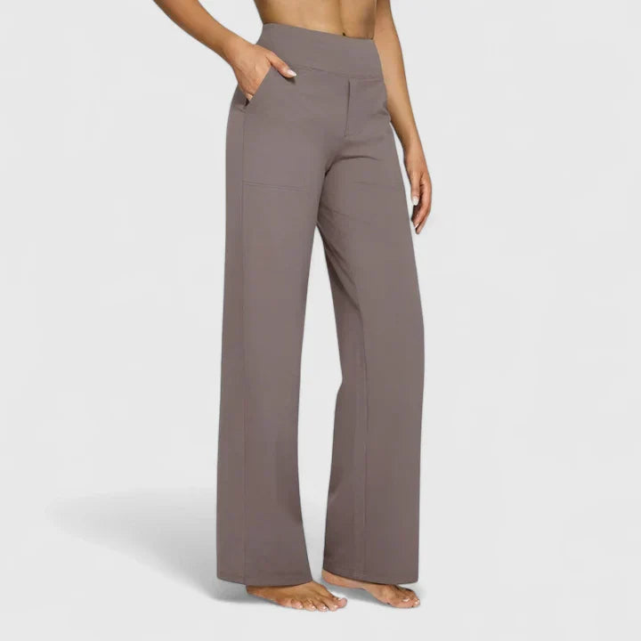 Damen Bequeme Hose Elegante Schlanke Passform Vielseitig für Alltag und Büro 0