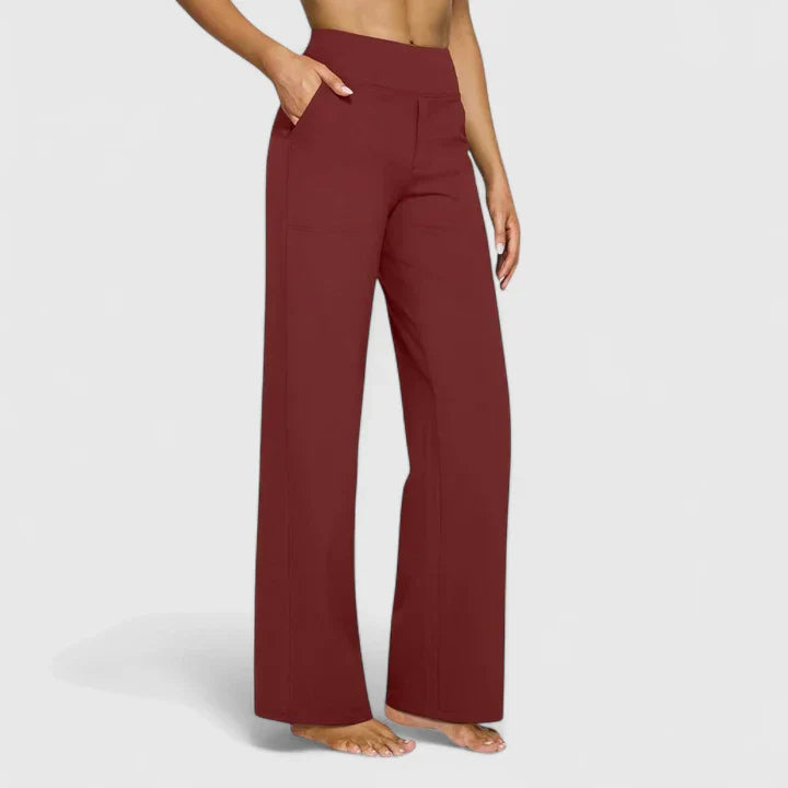 Damen Bequeme Hose Elegante Schlanke Passform Vielseitig für Alltag und Büro 2