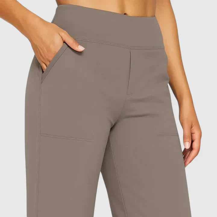 Damen Bequeme Hose Elegante Schlanke Passform Vielseitig für Alltag und Büro 5