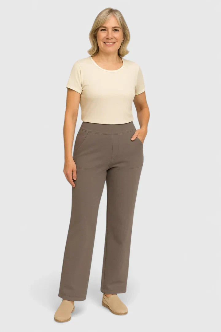 Damen Bequeme Hose Elegante Schlanke Passform Vielseitig für Alltag und Büro 6