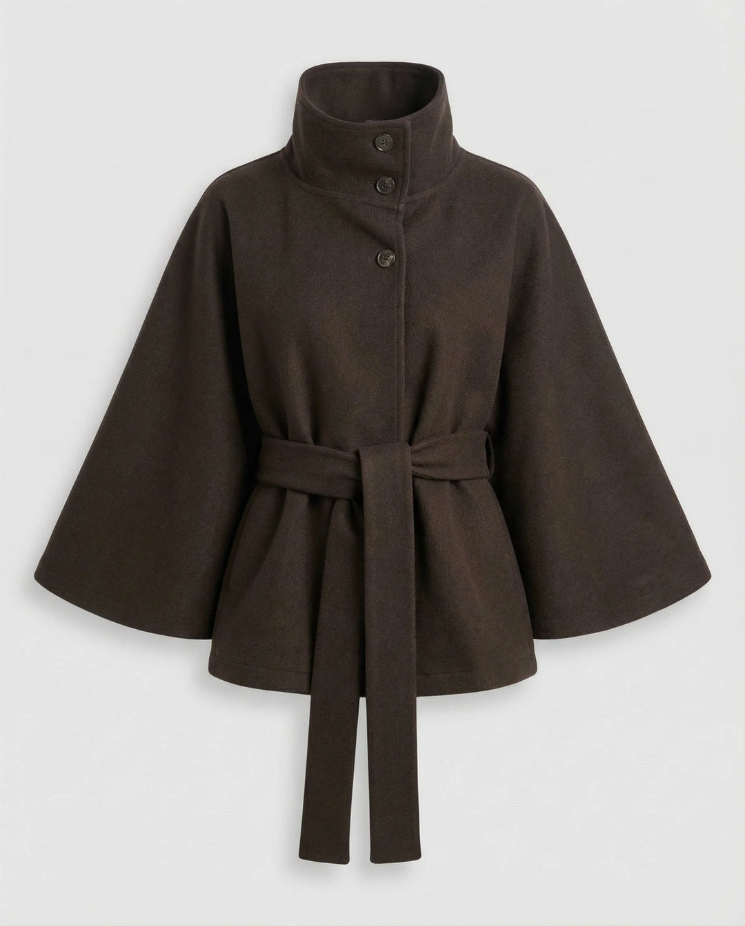 Damen Cape-Jacke mit Gürtel 2