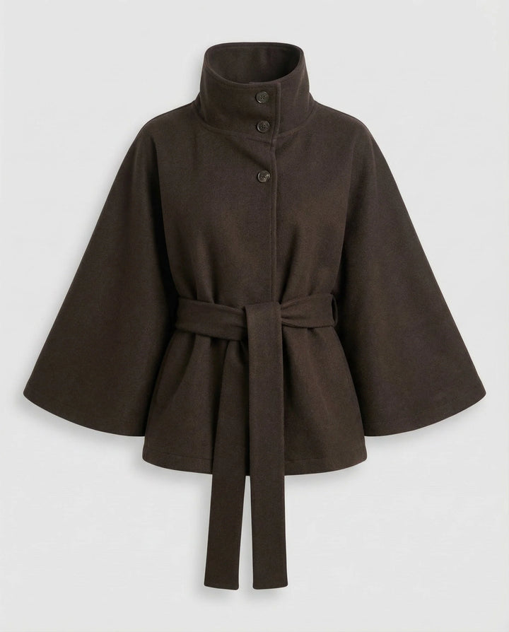 Damen Cape-Jacke mit Gürtel 2