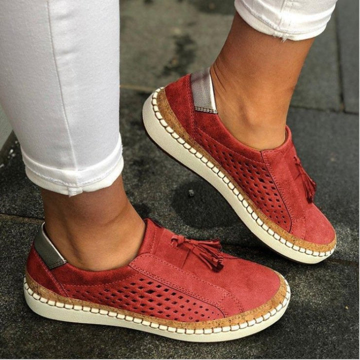 Damen Freizeitschuhe mit Orthopädischer Arch Support und Dekorativen Quasten für Komfort und Stil 2