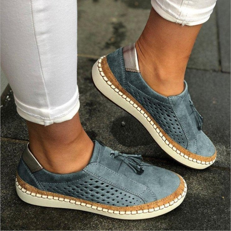Damen Freizeitschuhe mit Orthopädischer Arch Support und Dekorativen Quasten für Komfort und Stil 3