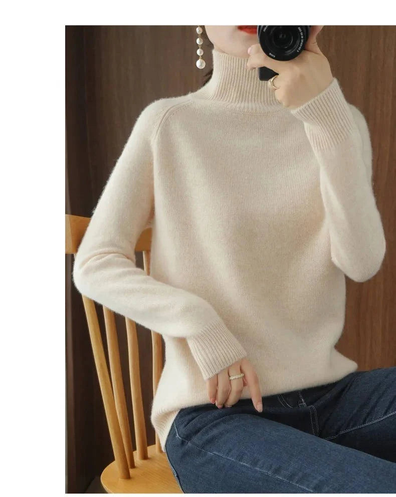 Damen Kaschmir Rollkragenpullover 5