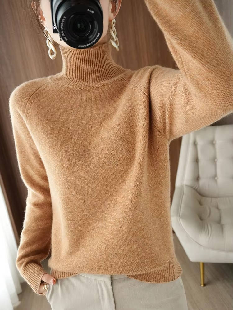 Damen Kaschmir Rollkragenpullover 7