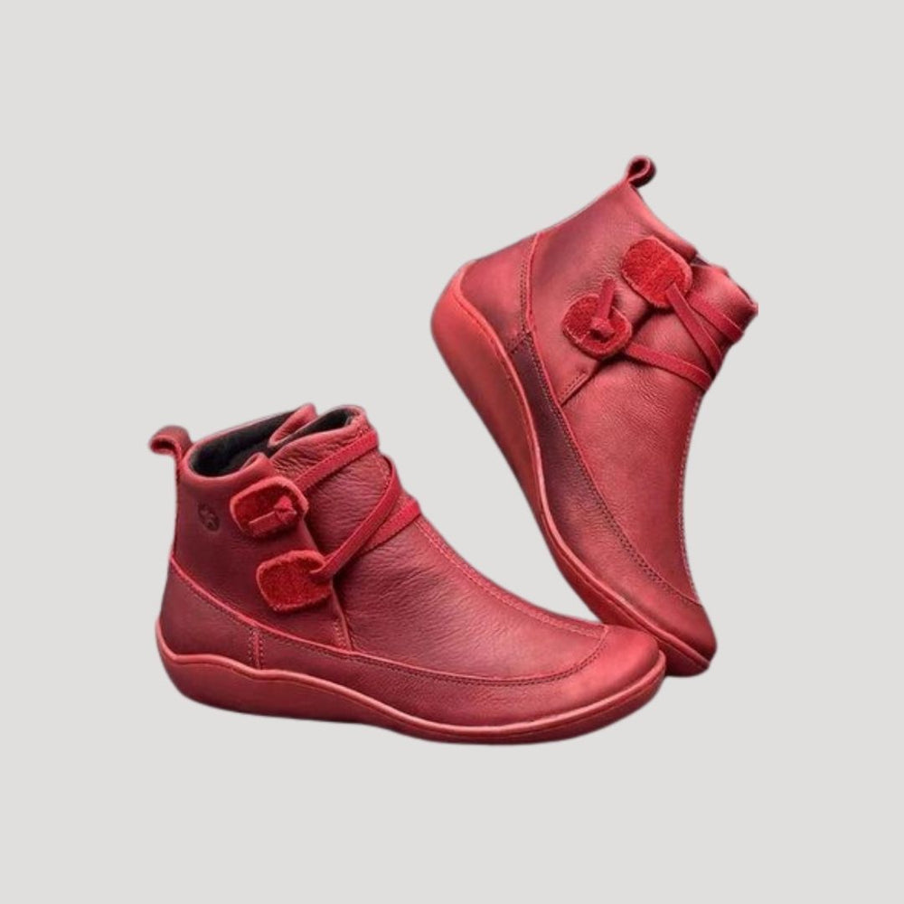 Damen Knöchelriemen Stiefel mit Orthopädischer Arch Support für Frühling und Alltag 1