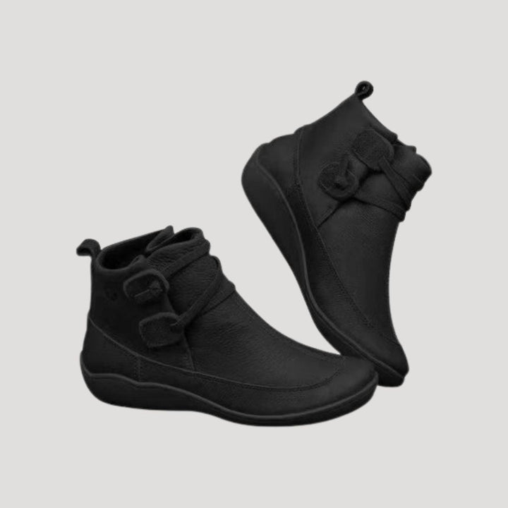 Damen Knöchelriemen Stiefel mit Orthopädischer Arch Support für Frühling und Alltag 3