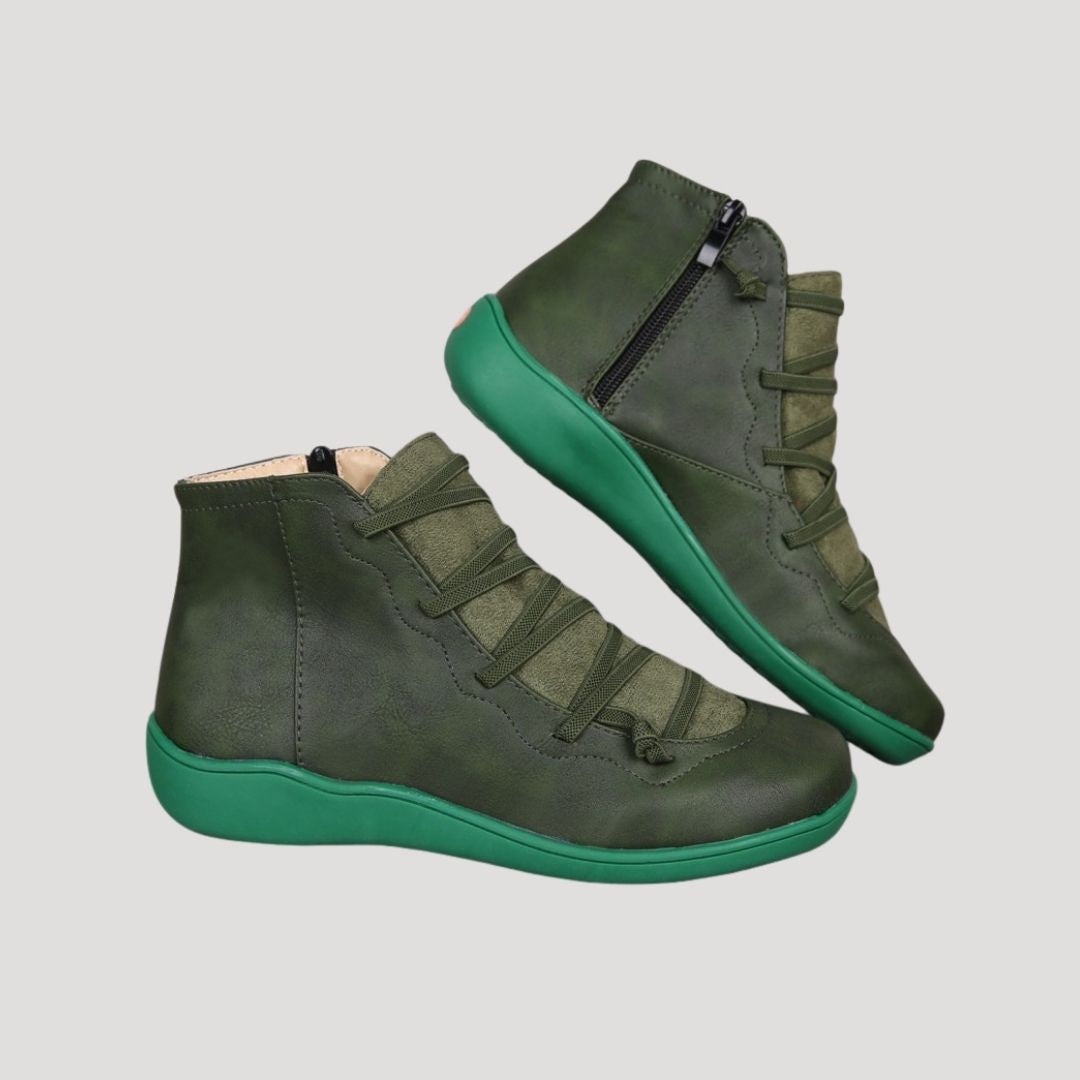 Damen Knöchelriemen Stiefel mit Orthopädischer Arch Support für Frühling und Alltag 4