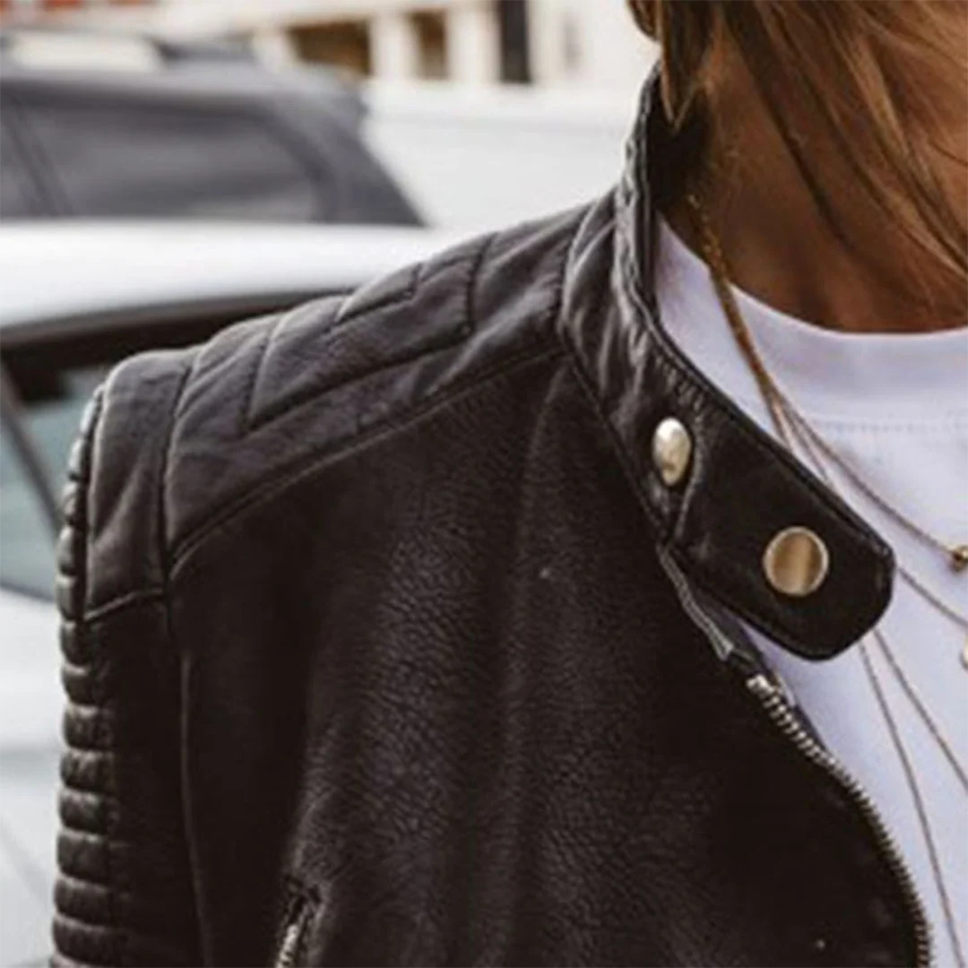 Damen Lederjacke klassisch und vielseitig 5