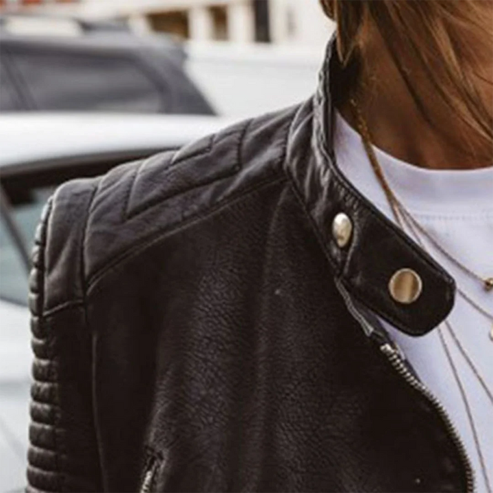 Damen Lederjacke klassisch und vielseitig 5