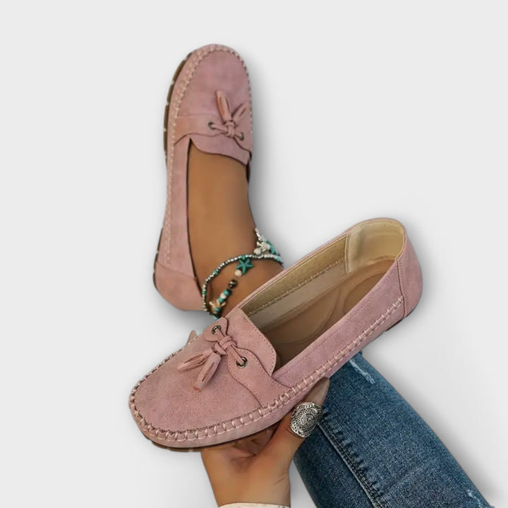 Damen Loafer mit Komfort-Passform und eleganten Ziernähten für Alltag und Büro 2
