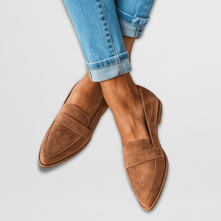Damen Loafers mit spitzer Zehenpartie – Elegante Frühjahrs-Schuhe für stilbewusste Frauen 0