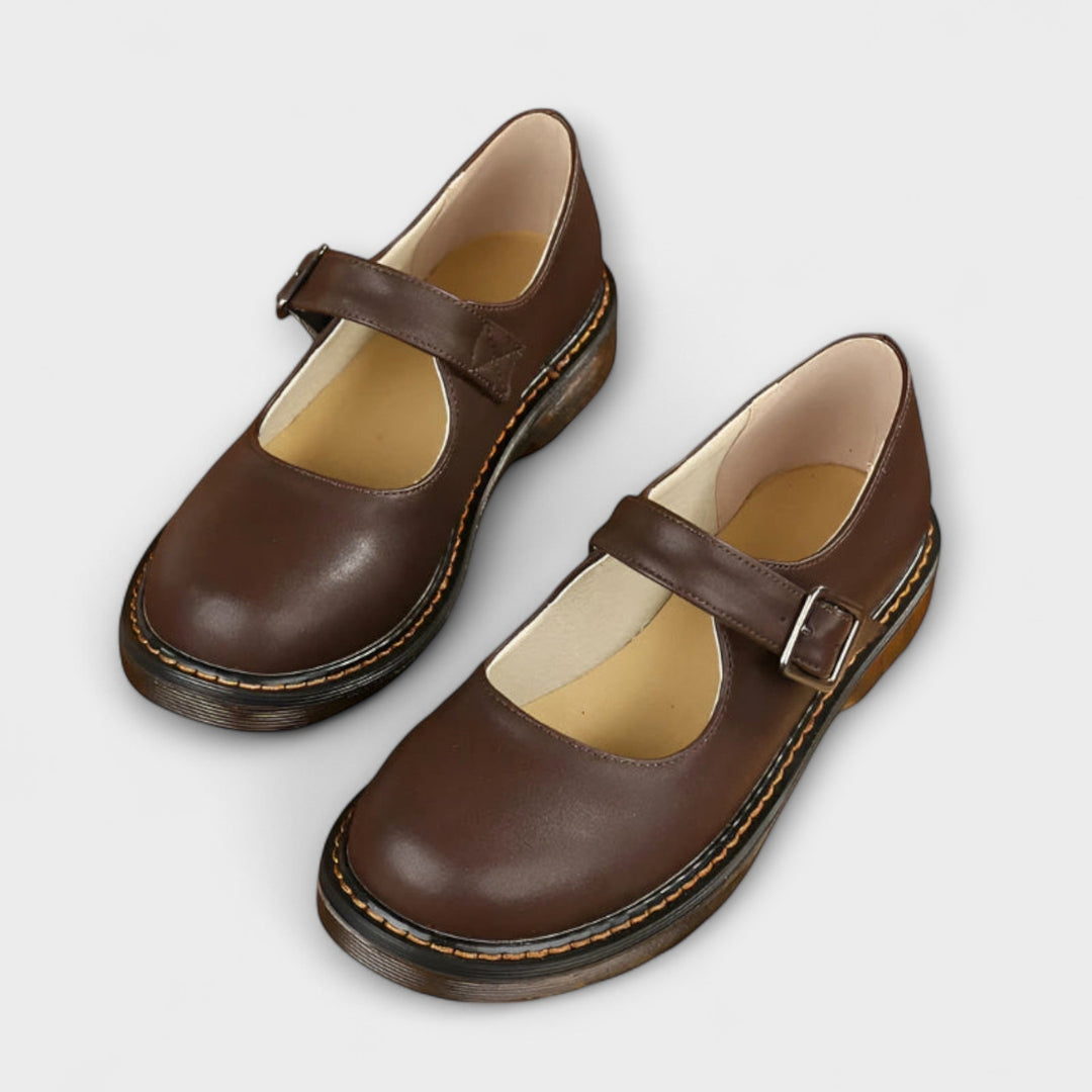 Damen Mary Jane Schuhe mit verstellbarem Schnallenriemen für Frühling und Alltag 0