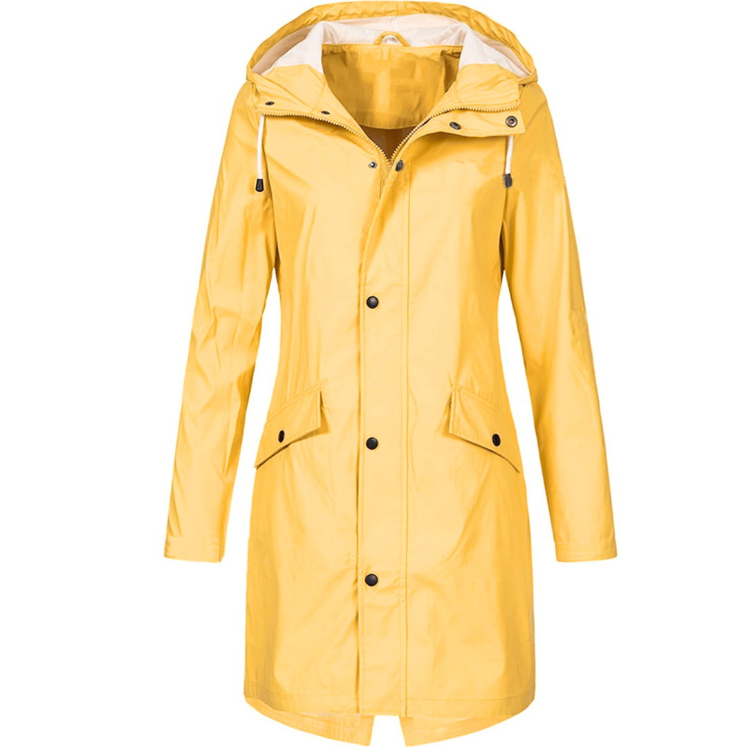Damen Regenmantel Wasserdicht Elegant Atemberaubend 1