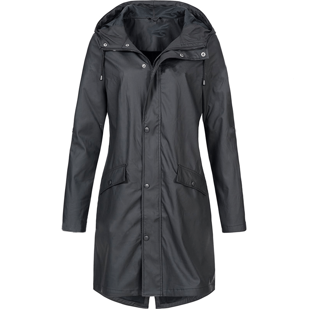 Damen Regenmantel Wasserdicht Elegant Atemberaubend 2