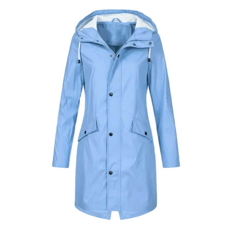 Damen Regenmantel Wasserdicht Elegant Atemberaubend 3