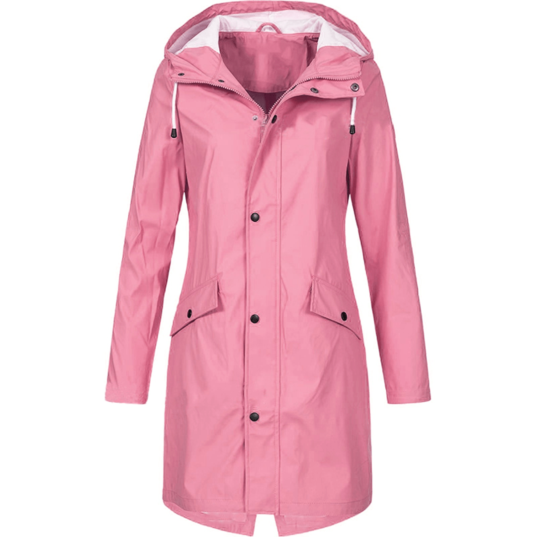 Damen Regenmantel Wasserdicht Elegant Atemberaubend 4